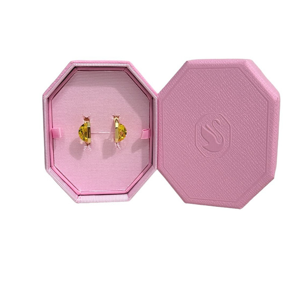 Swarovski Lucent ring Magnetic closure, Yellow, Gold-tone plated size 60/9 - Picture 2 of 7